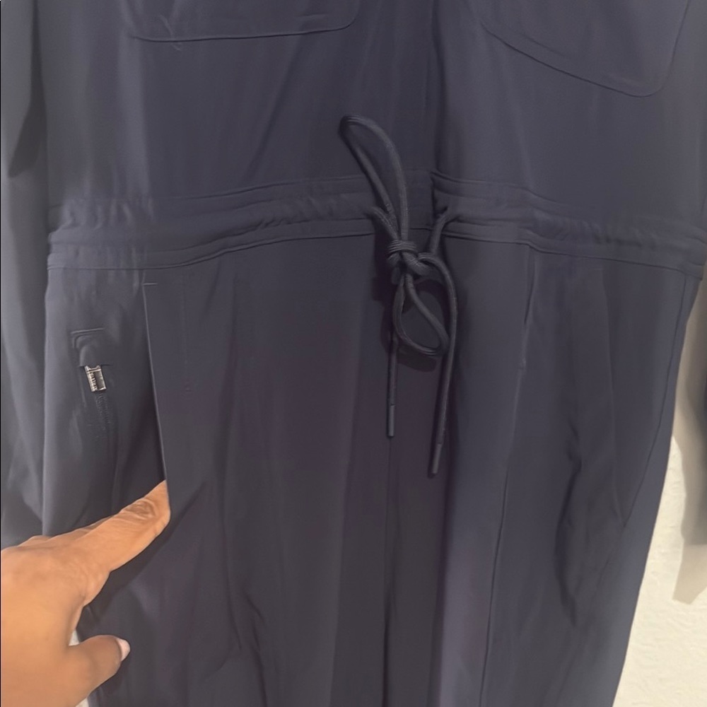 Athleta Blue zuma lightweight travel quick dry Jumpsuit Relaxed Fit - Picture 6 of 16